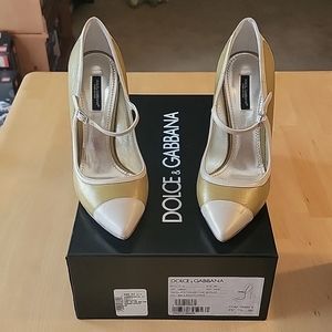 Dolce Gabbana Two Tone Mary Janes